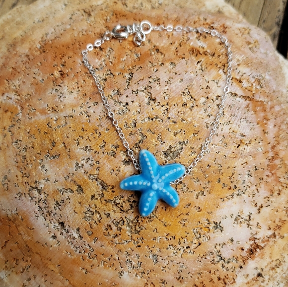 Handmade ⭐🐟 Starfish Silver Bracelet - Picture 4 of 4